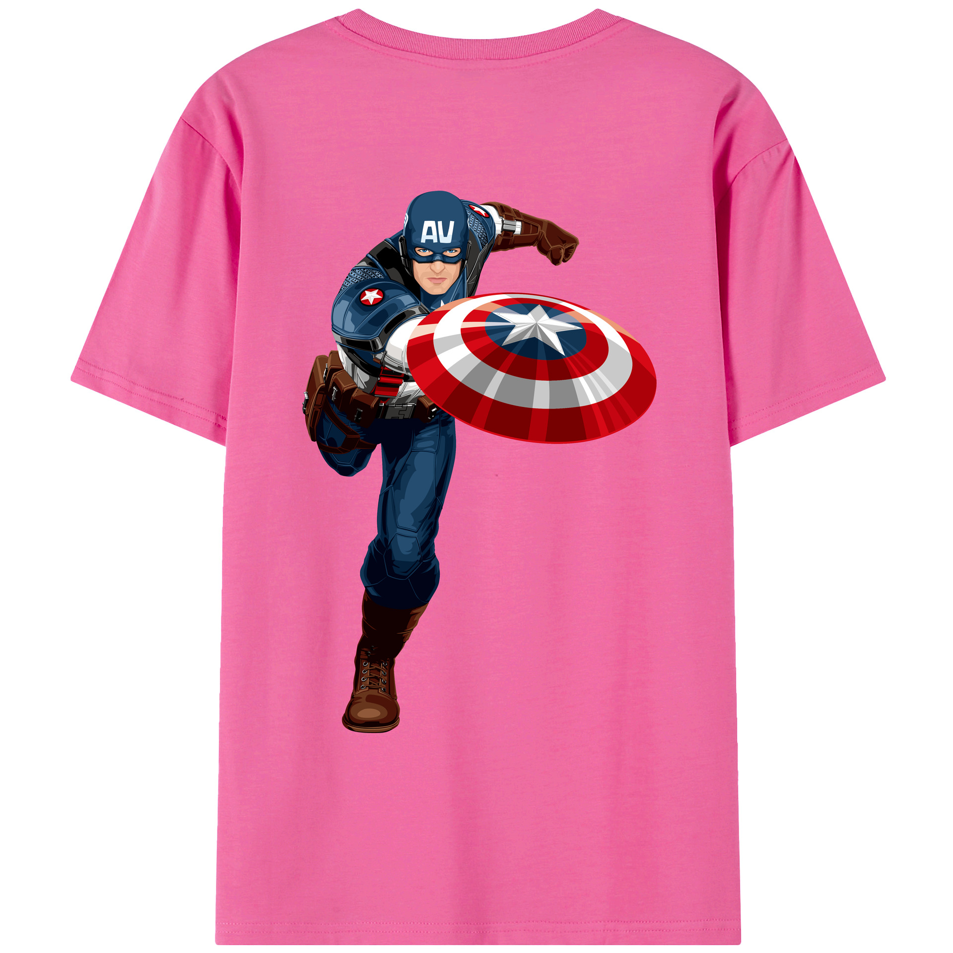 （画像用） アベンジャーズ The Avengers レディース半袖Tシャツ(バックプリント)